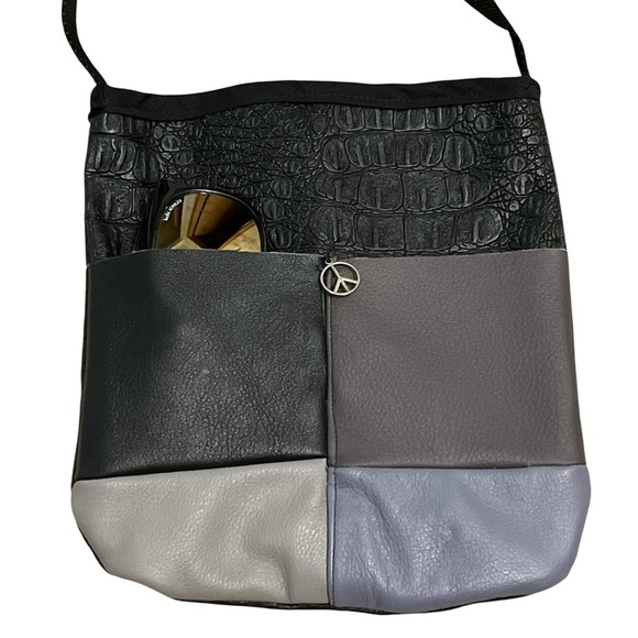 Handmade Crossbody Bag Repurposed Material NWT - Picture 3 of 6